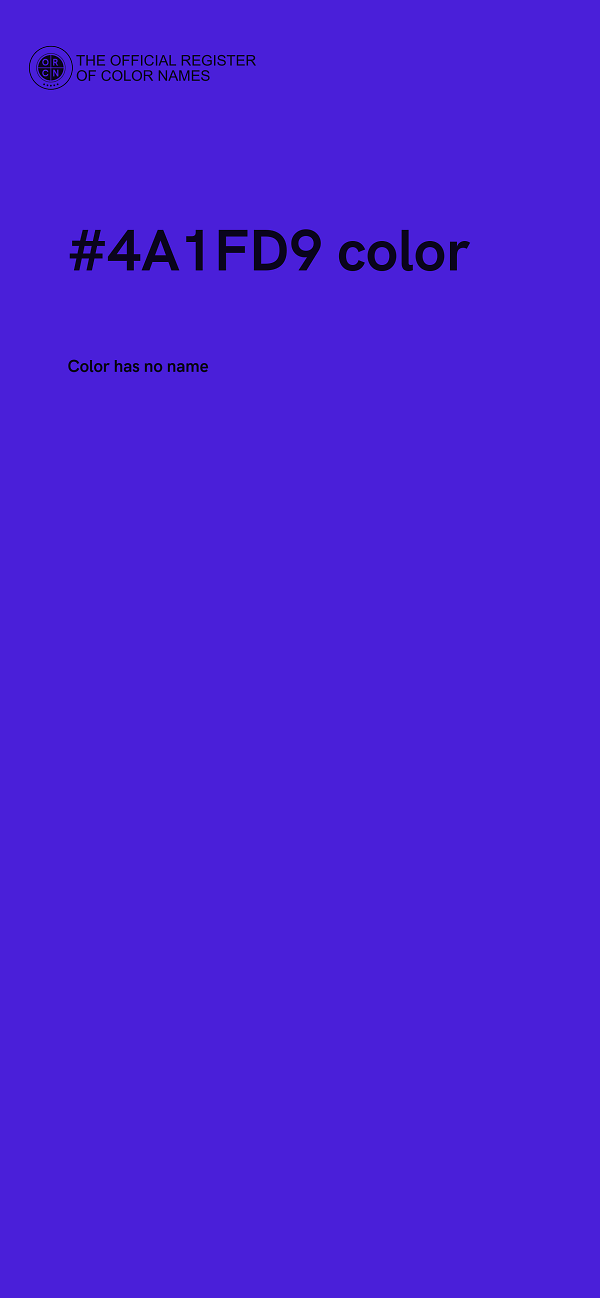 #4A1FD9 color image