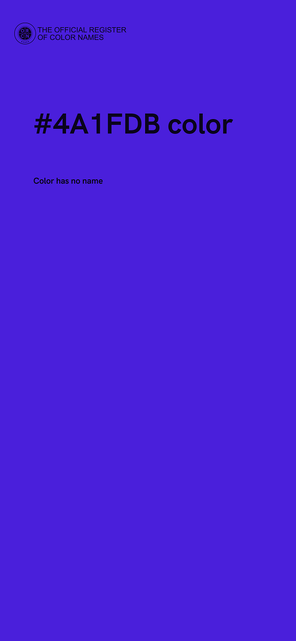 #4A1FDB color image
