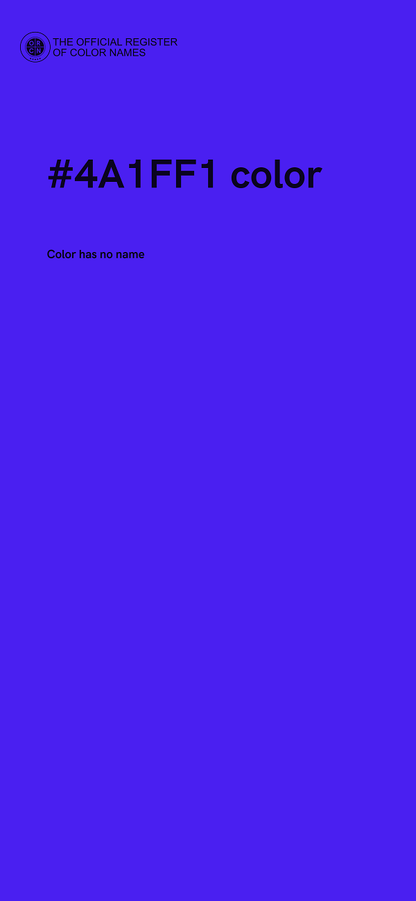 #4A1FF1 color image