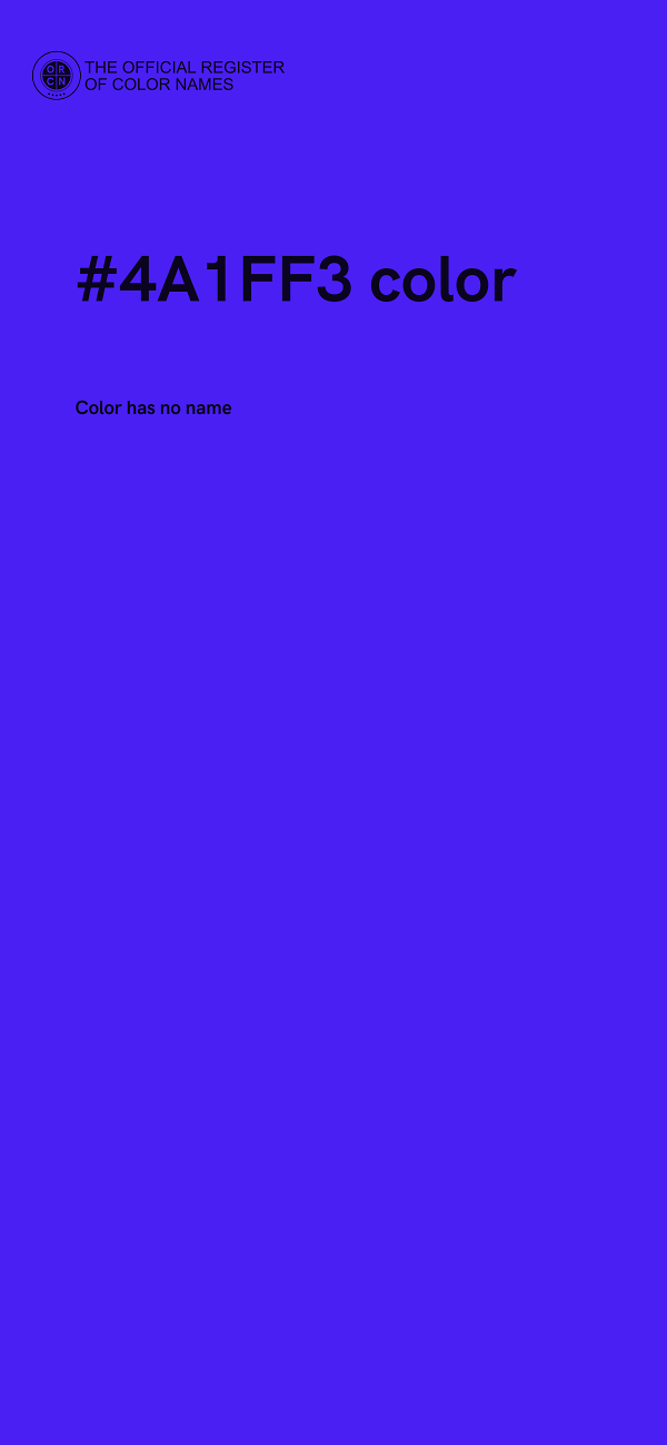 #4A1FF3 color image