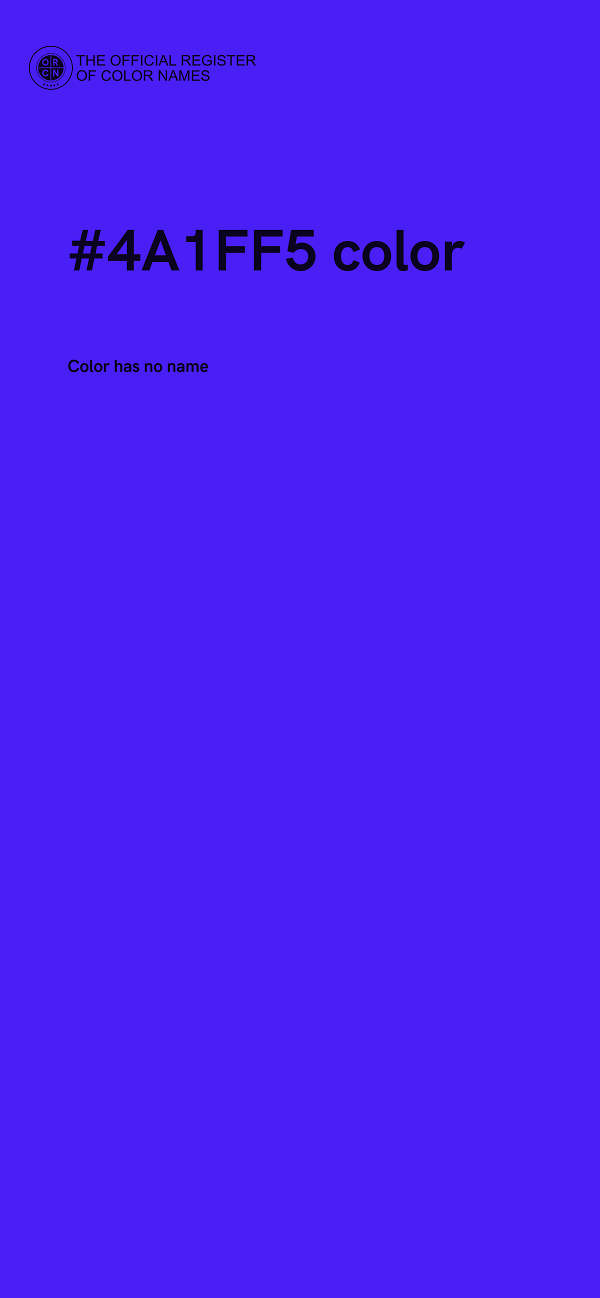 #4A1FF5 color image