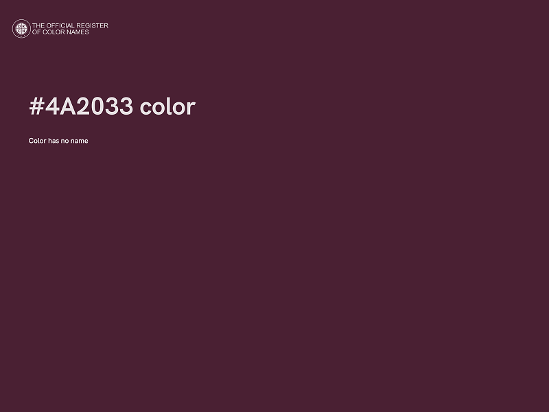 #4A2033 color image