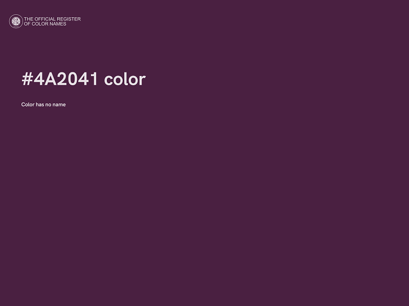 #4A2041 color image