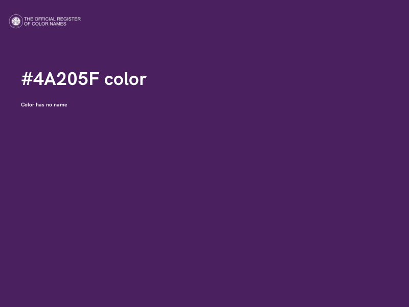 #4A205F color image
