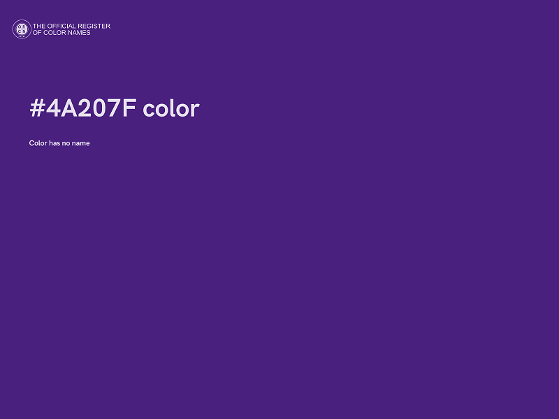 #4A207F color image