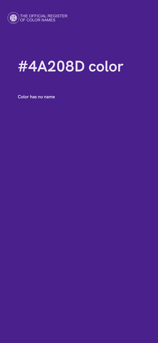 #4A208D color image