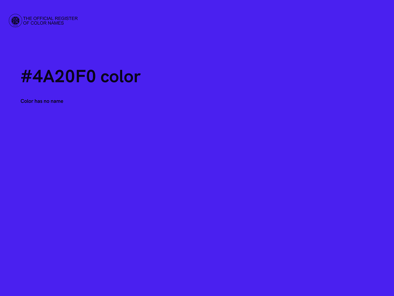 #4A20F0 color image