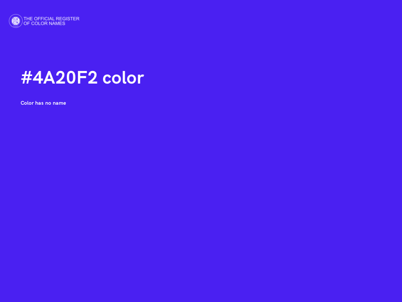 #4A20F2 color image
