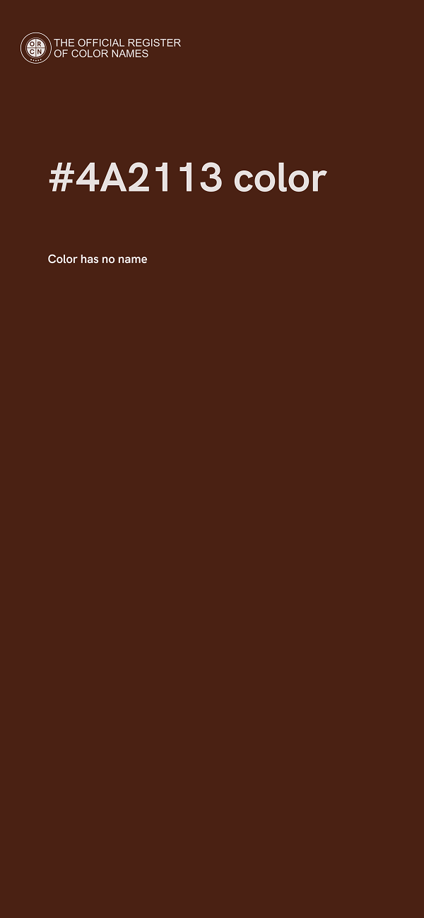 #4A2113 color image