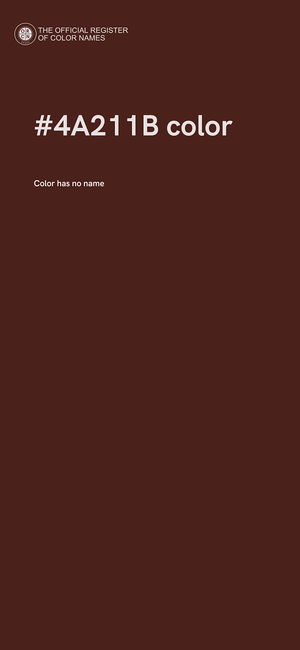 #4A211B color image