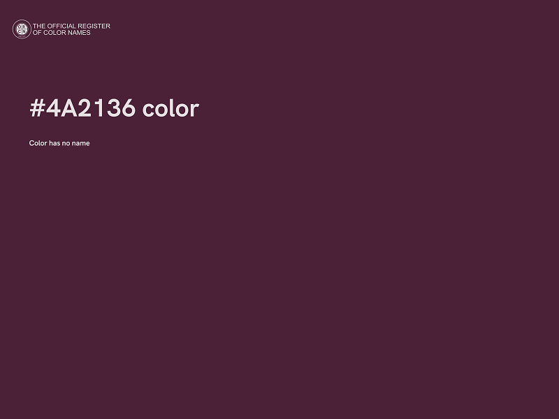 #4A2136 color image