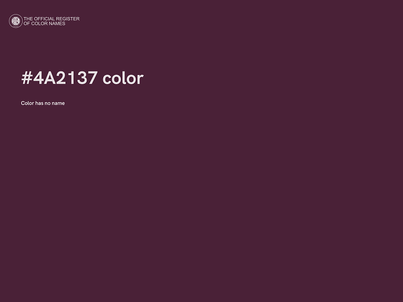 #4A2137 color image