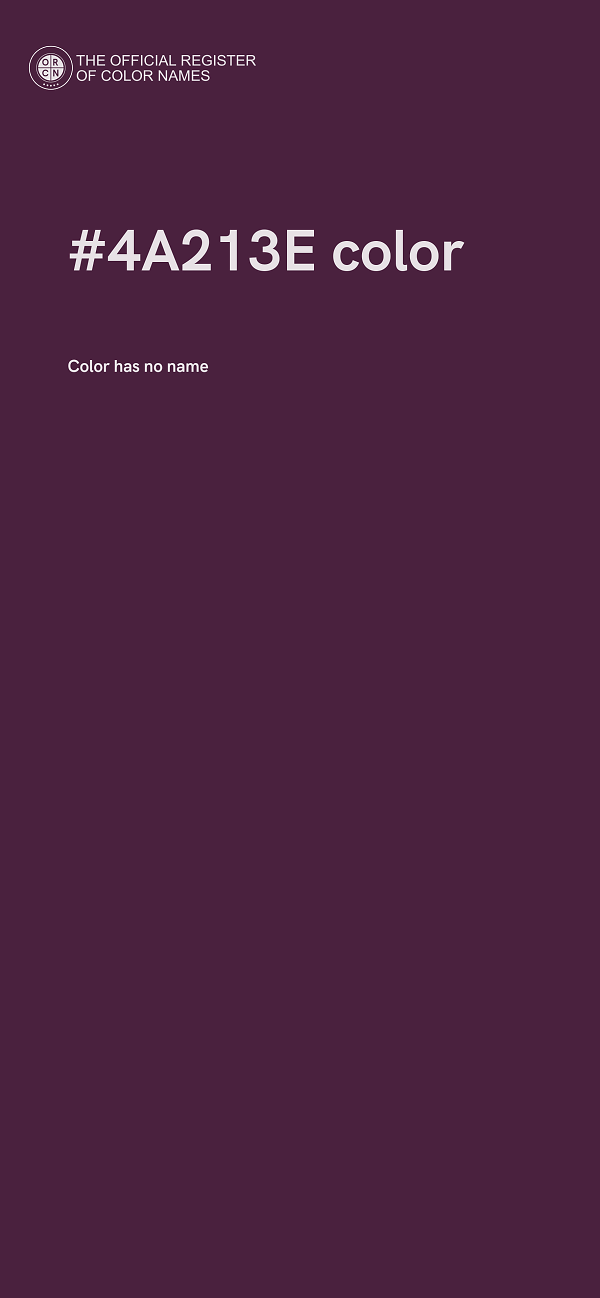 #4A213E color image