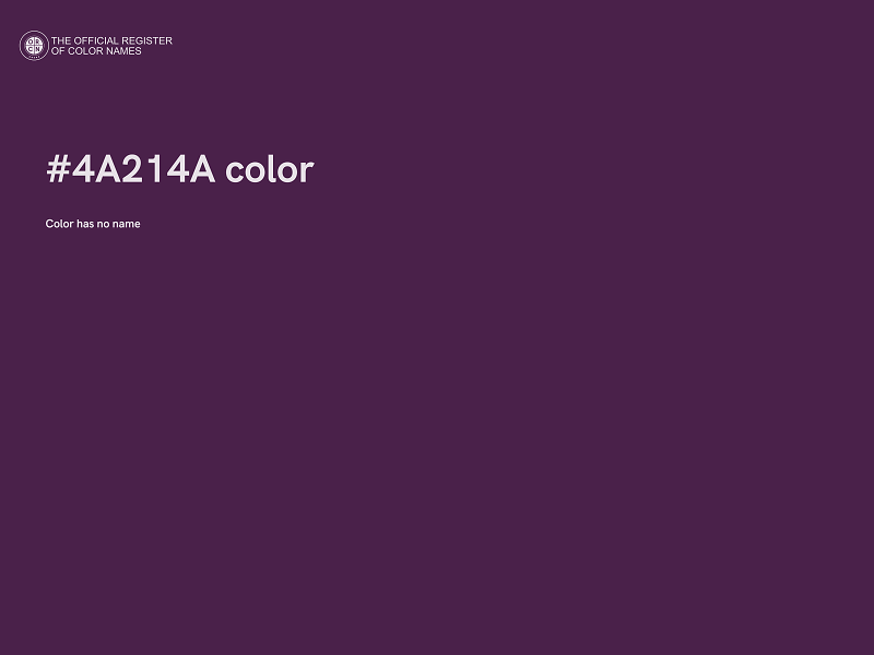 #4A214A color image