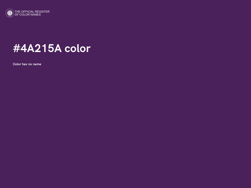 #4A215A color image