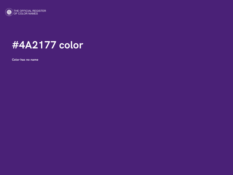 #4A2177 color image