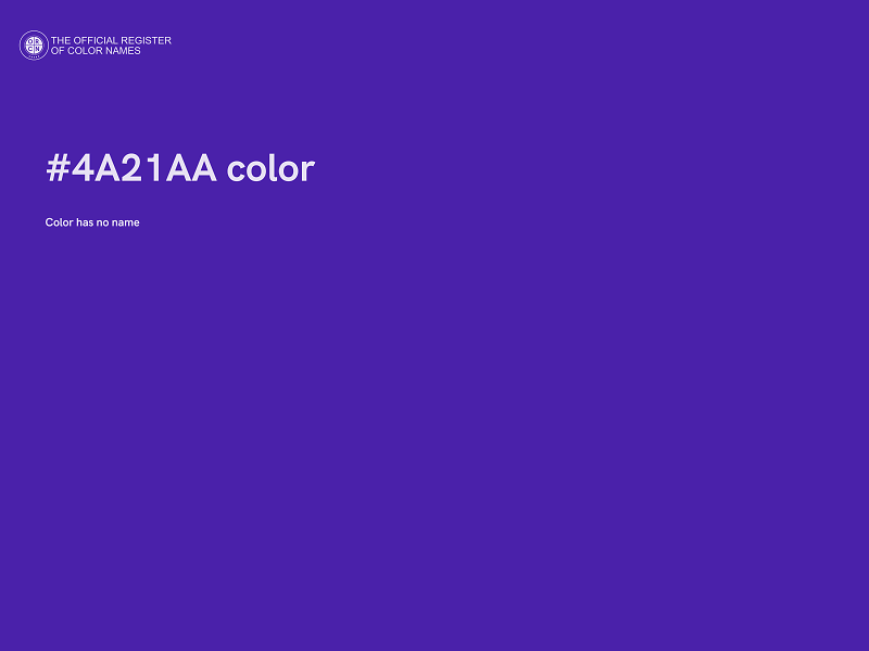 #4A21AA color image