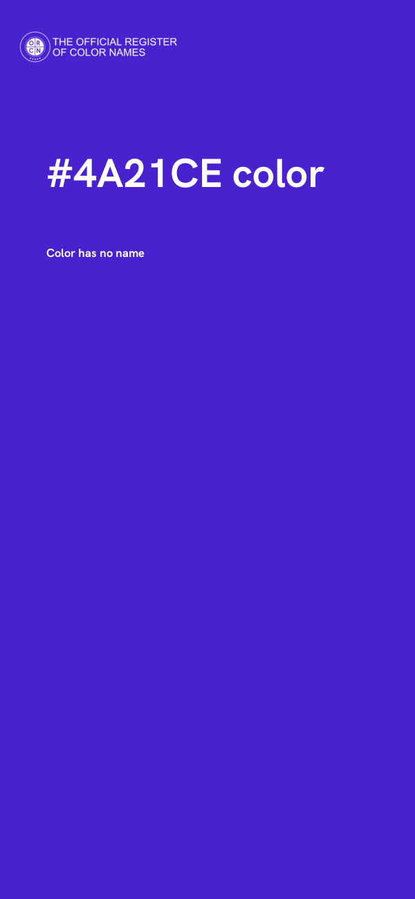 #4A21CE color image