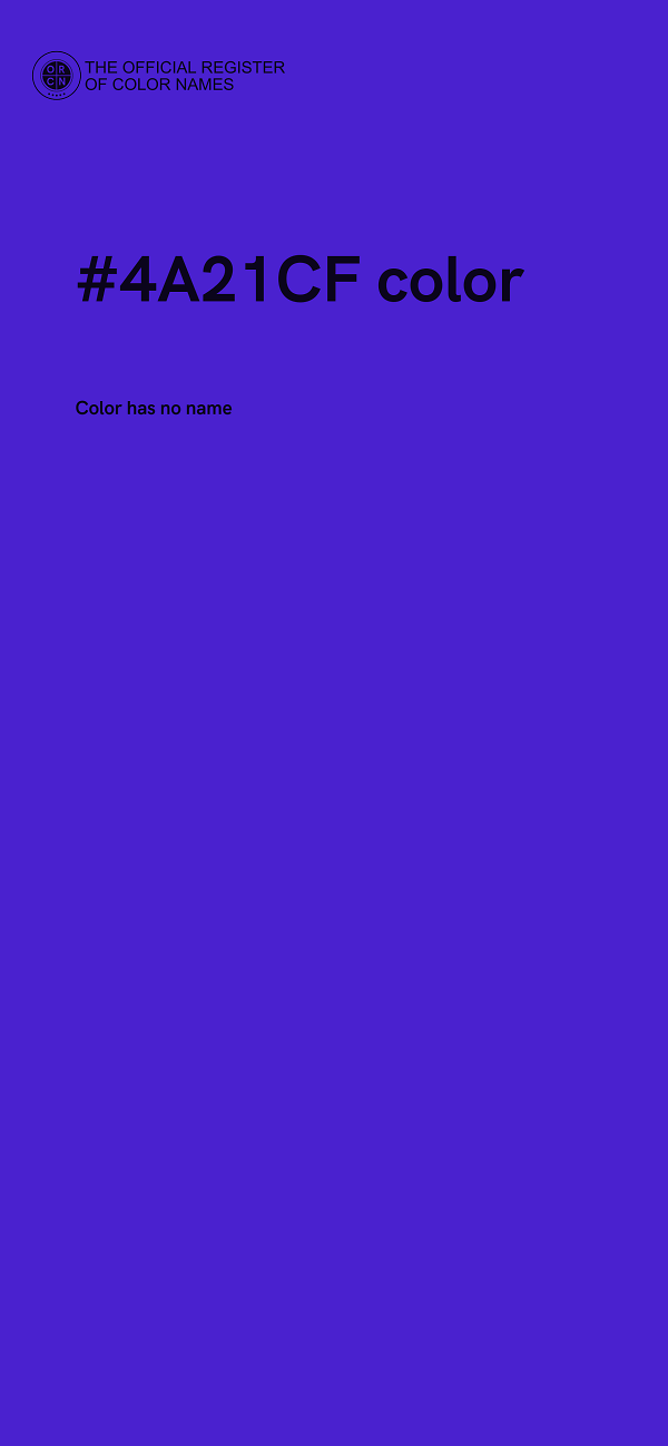 #4A21CF color image