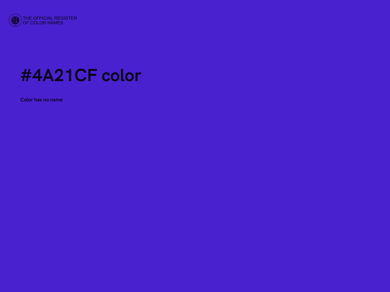 #4A21CF color image