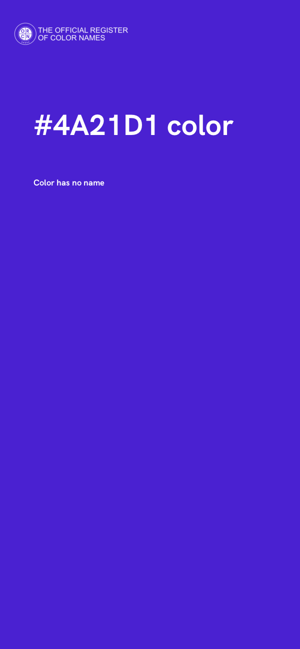 #4A21D1 color image