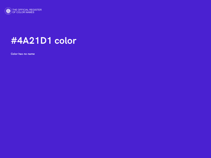 #4A21D1 color image