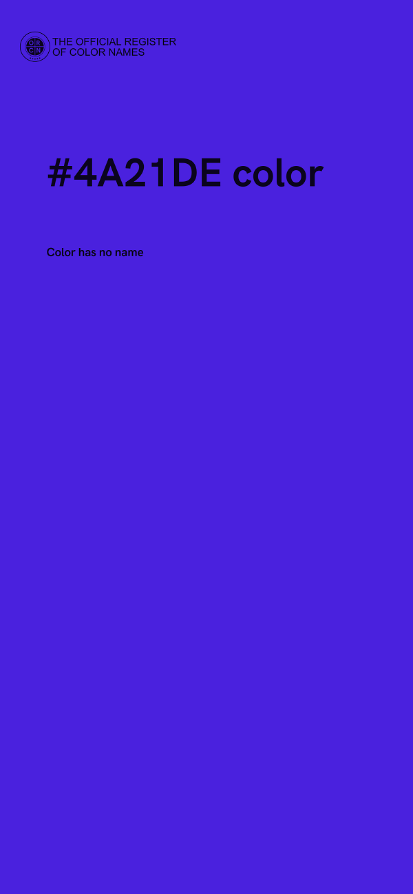 #4A21DE color image