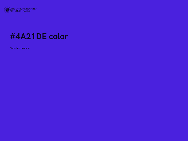 #4A21DE color image