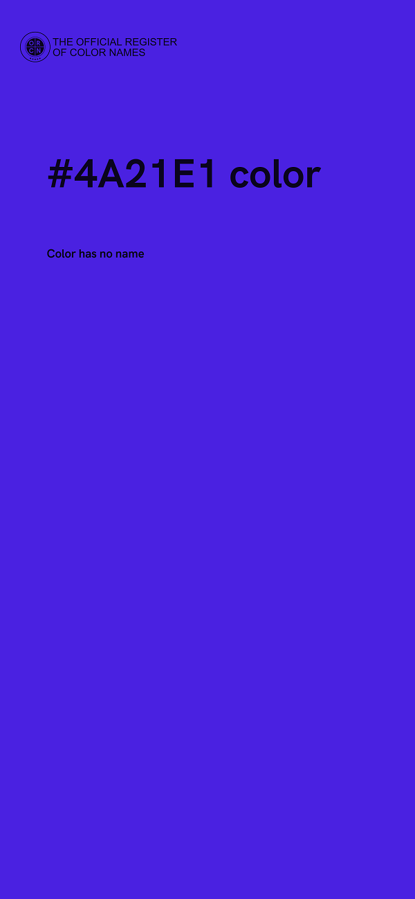 #4A21E1 color image