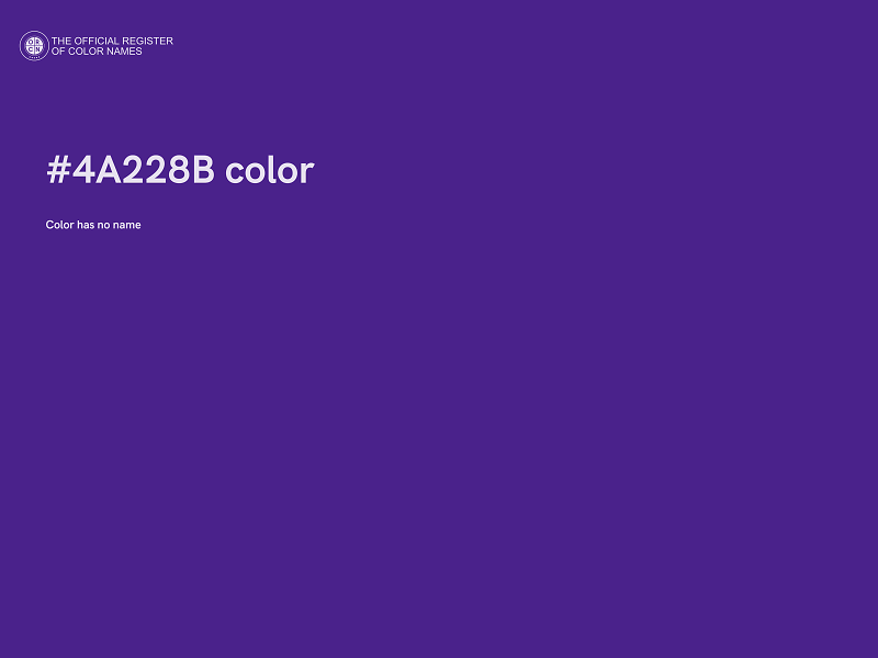 #4A228B color image