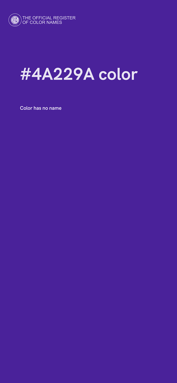 #4A229A color image
