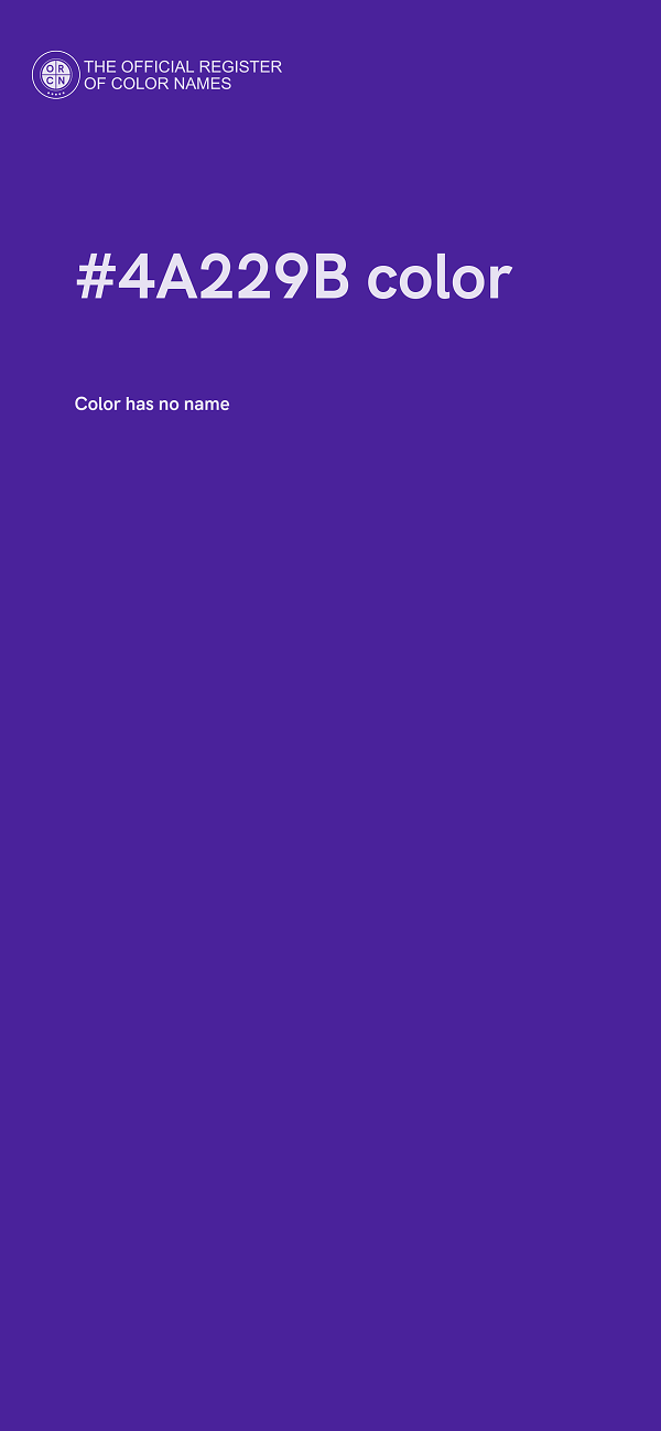 #4A229B color image