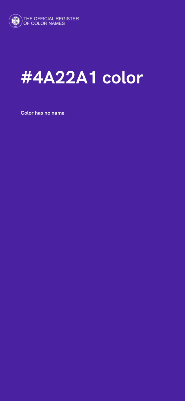 #4A22A1 color image