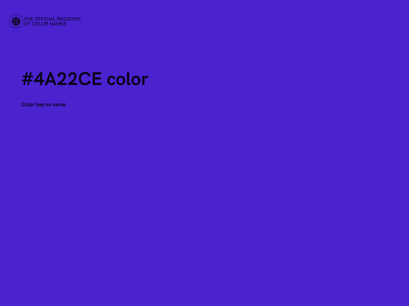 #4A22CE color image