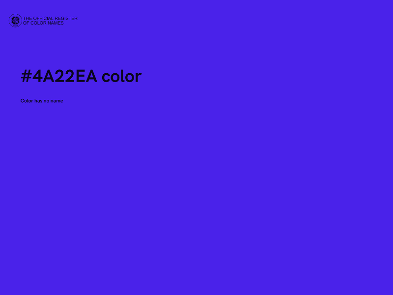 #4A22EA color image