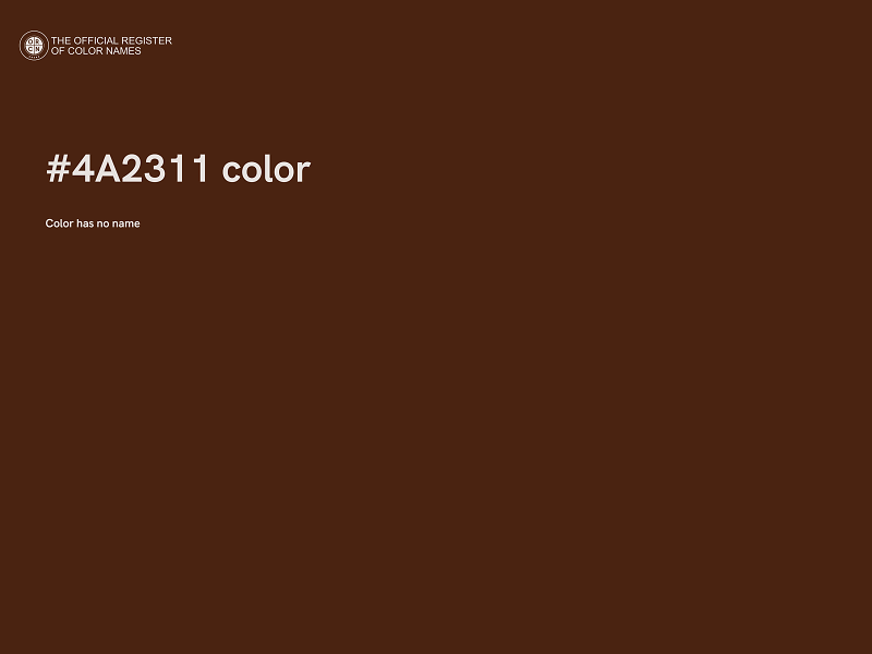 #4A2311 color image