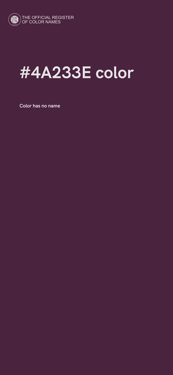 #4A233E color image