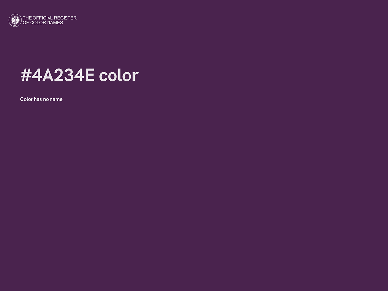 #4A234E color image