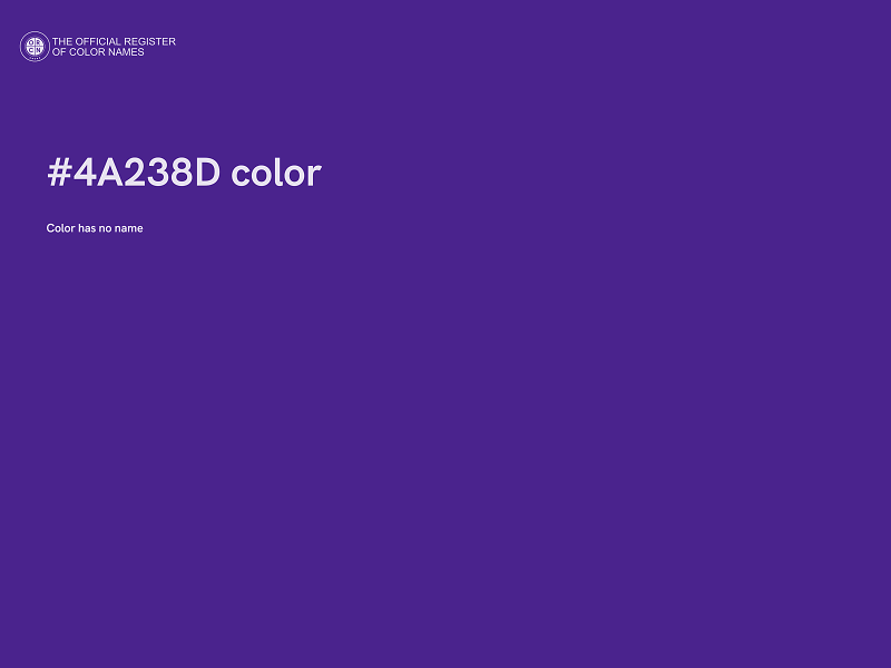 #4A238D color image