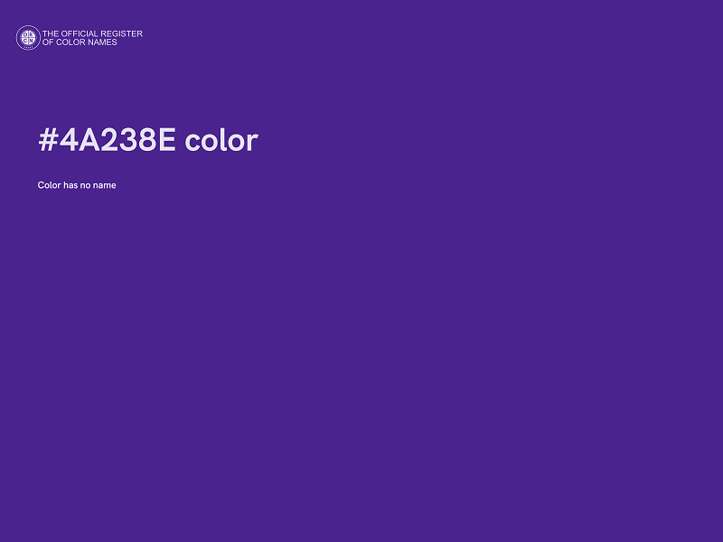 #4A238E color image