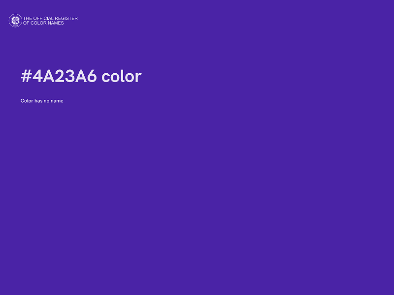 #4A23A6 color image