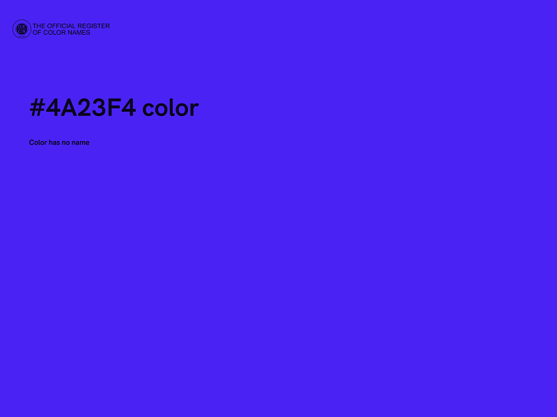 #4A23F4 color image