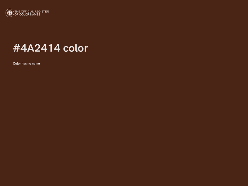 #4A2414 color image