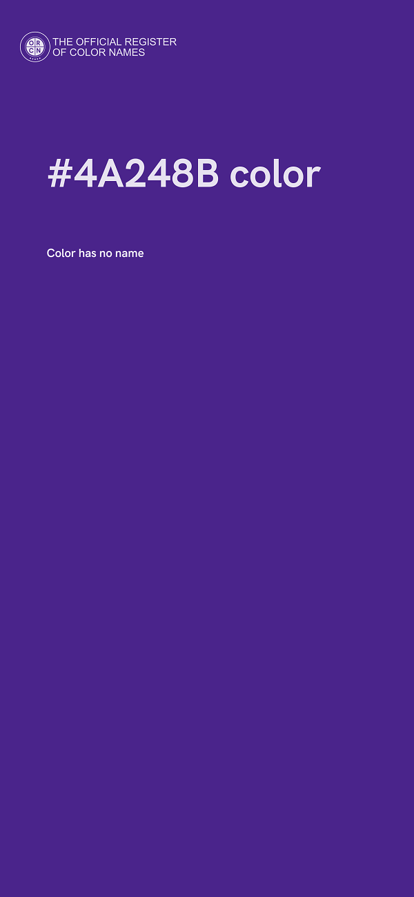 #4A248B color image