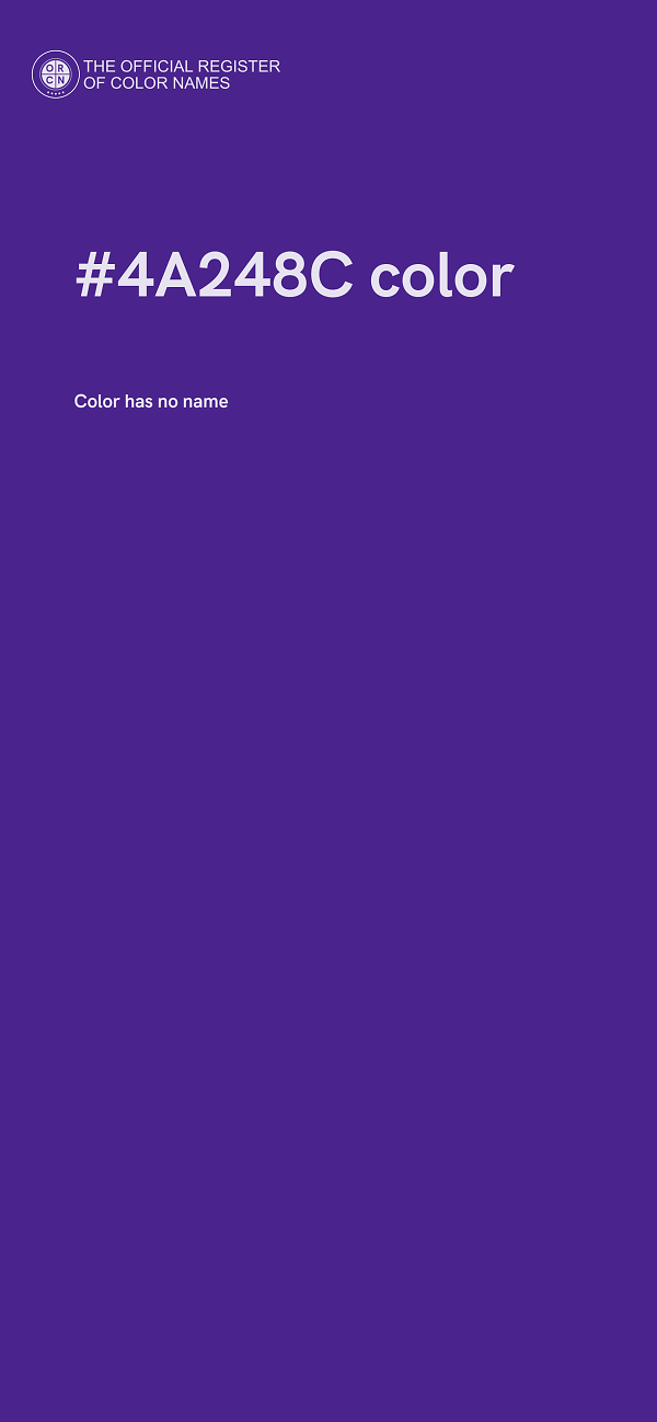 #4A248C color image