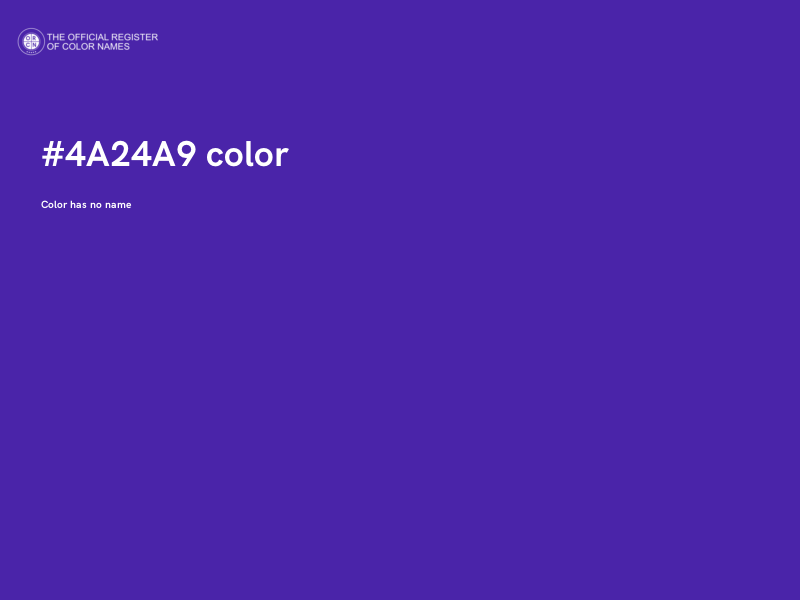 #4A24A9 color image