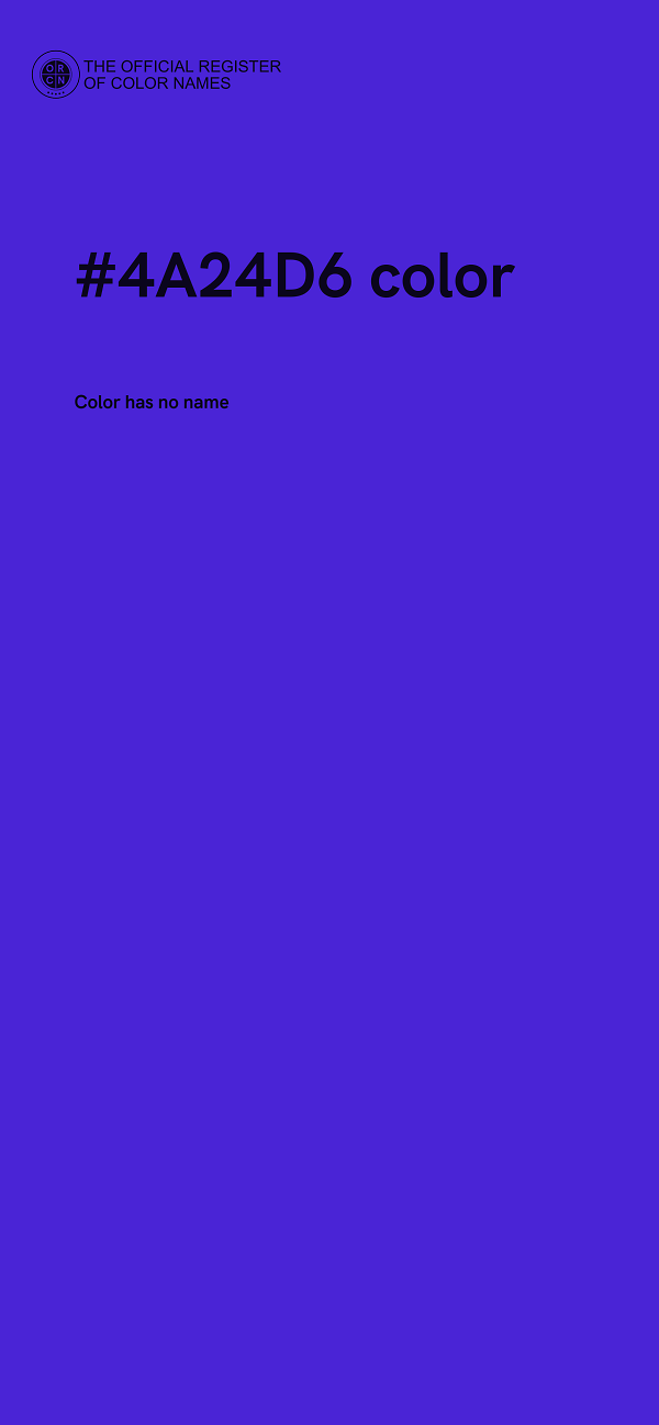 #4A24D6 color image
