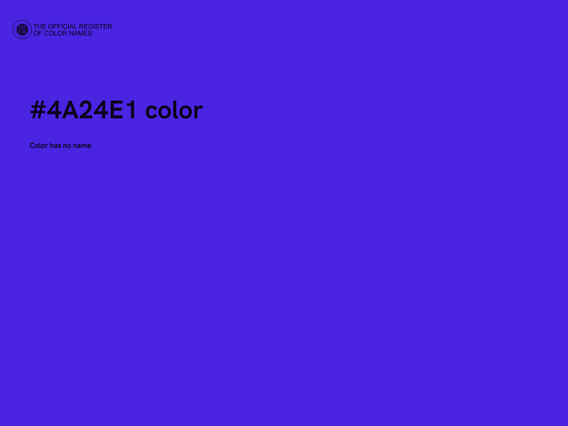 #4A24E1 color image