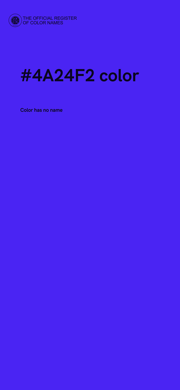 #4A24F2 color image