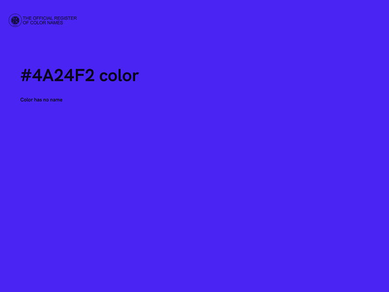 #4A24F2 color image